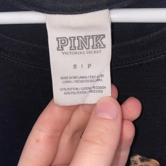 FREE WITH ORDER Pink Victoria’s Secret leopard print T shirt - Picture 2 of 4